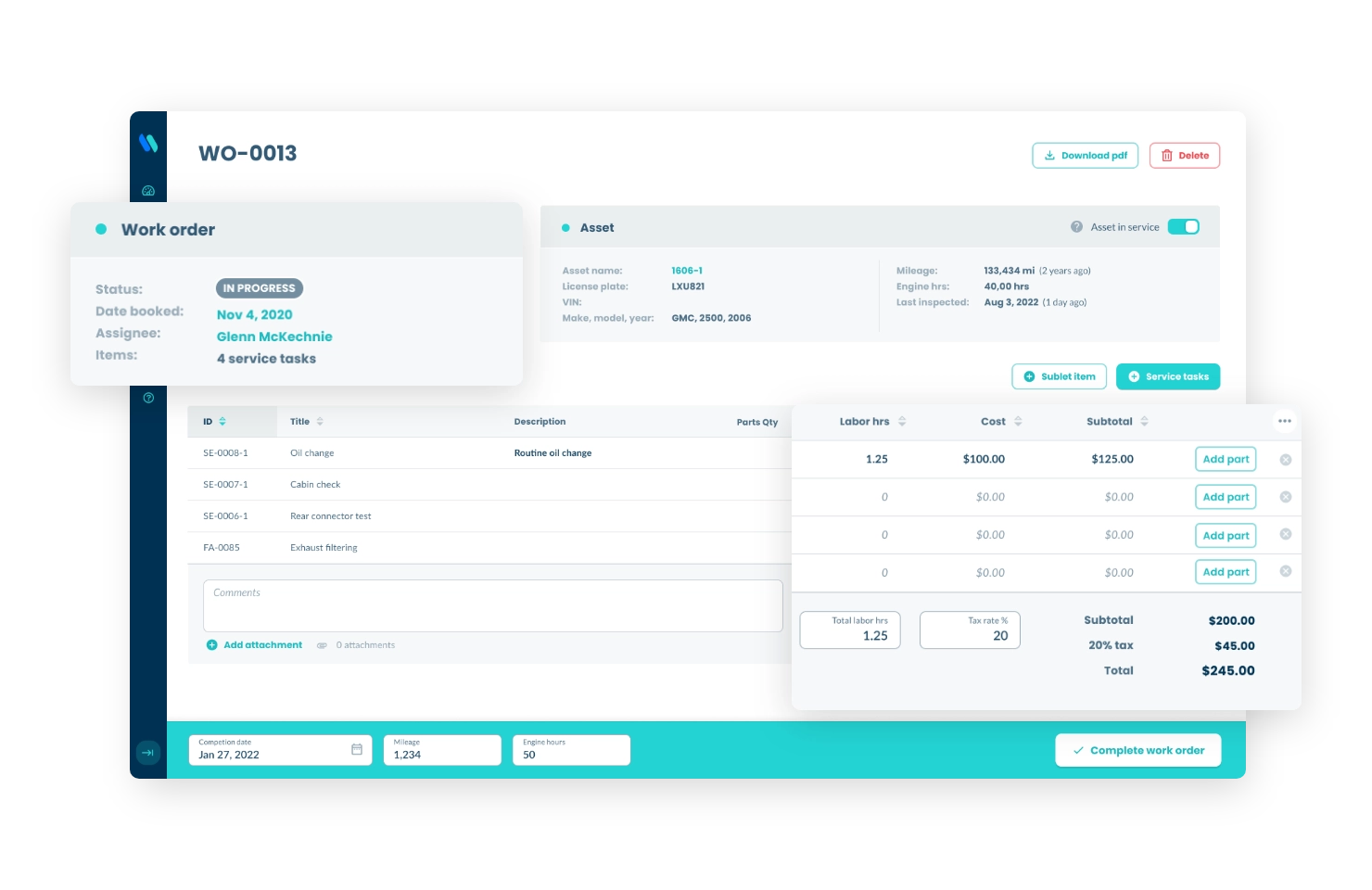 Preventative maintenance scheduling